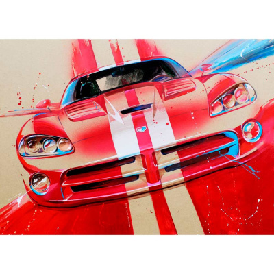 Деревянный пазл Спортивный автомобиль Collection Transport¶120 деталей 20х28 см Melоgrano MPZCT26-M